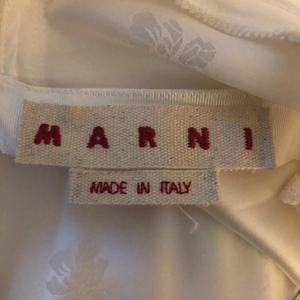 Marni White and Silver Evening Gown.  Never worn. - Picture 3 of 4